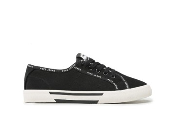 PEPE JEANS Tenisówki Brady Rib W PLS31437 Black 99