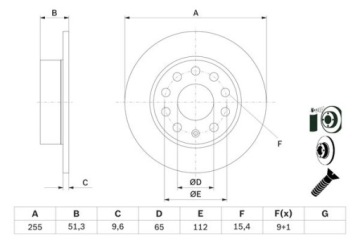 ДИСКИ BOSCH + КОЛОДКИ SEAT ALTEA LEON TOLEDO III T