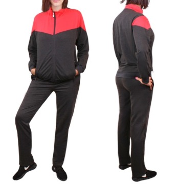 Женский спортивный костюм с воротником стойкой, СВИТШОТ + БРЮКИ, серый/к 971 XXL