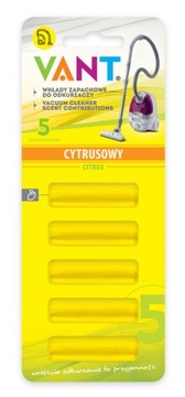 WKŁAD ZAPACHOWY DO ODKURZACZY 5 szt .: CYTRUSOWY :