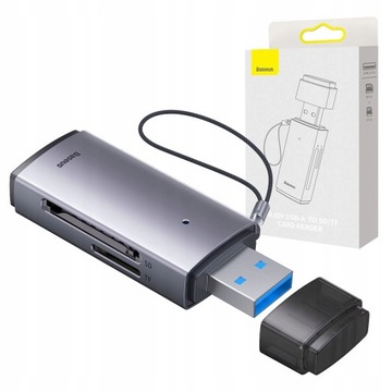 BASEUS CZYTNIK KART PAMIECI SD | micro SD PZREJŚCIÓWKA ADATPTER WTYCZKA USB