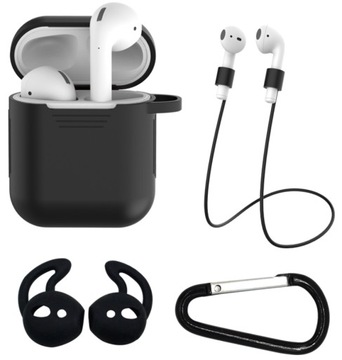 ETUI CASE POKROWIEC DO APPLE AIRPODS ZESTAW 4w1