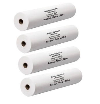 Podkład medyczny z włókniny 4 rolki 70cm x 200m