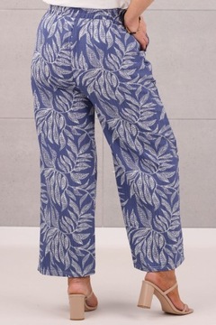 ЛЕТНИЕ ШИРОКИЕ БРЮКИ, БОЛЬШИЕ РАЗМЕРЫ, ПРЯМЫЕ, ВЫСОКАЯ ТАЛИЯ