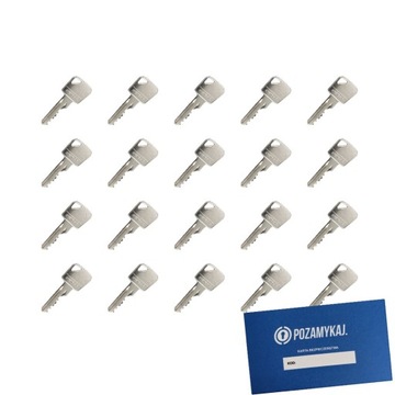 Klucze 100 szt do LOB SYSTEM JEDNEGO KLUCZA A