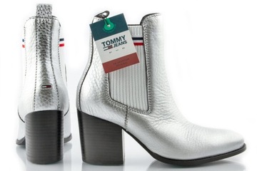 Buty TOMMY JEANS damskie botki skórzane r 37