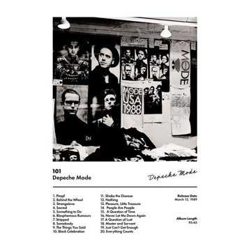 Plakat Depeche Mode 101 Płyta CD Vinyl Cover