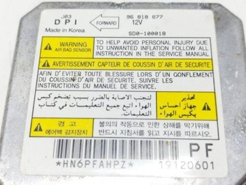 96818877 MODUL AIRBAG CHEVROLET LACETTI SEDAN 1.6 80KW 2007
