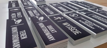 Знак Камера для наблюдения за объектом 20х7 ПВХ 3мм