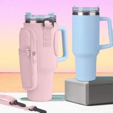 Torba na Butelkę Wody Etui na Kubek Termiczny Stanley Cup 40oz z Paskiem