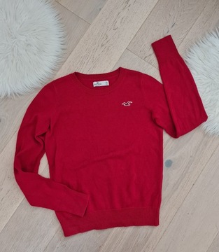 Hollister XS czerwony sweter