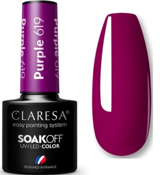 LAKIER HYBRYDOWY CLARESA PURPLE 619