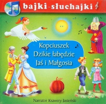 3 Bajki KOPCIUSZEK DZIKIE ŁABĘDZIE JAŚ I MAŁGOSIA