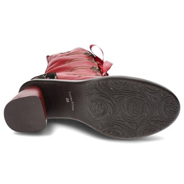 Красные ботинки Laura Vita Elegant Shoes