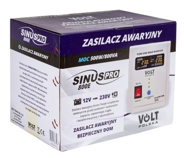 ИСТОЧНИК ПИТАНИЯ SINUS PRO UPS 800 Вт ИБП АККУМУЛЯТОР 100 Ач 12 В AGM