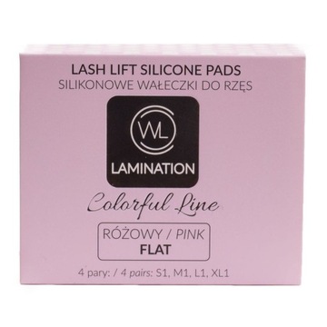 Wałeczki do laminacji rzęs Colorful Line RÓŻOWE FLAT Wałki Wonder Lashes