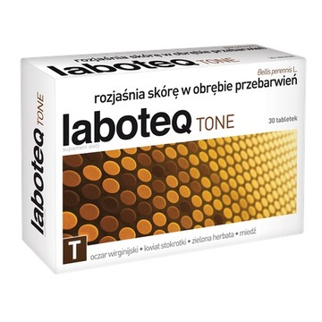 Laboteq Tone 30 tabletek Rozjaśnia Przebarwienia