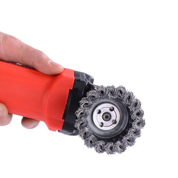 ПРОВОЛОЧНАЯ ЩЕТКА ИЗ ВИТОЙ ПРОВОЛОКИ, ПЕРЕДНЯЯ, M14, 75 мм