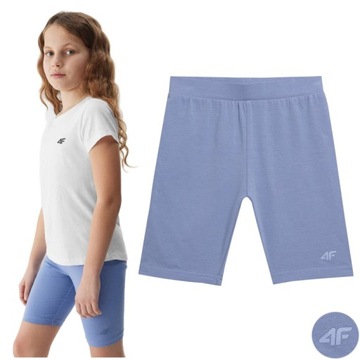 LEGGINSY DZIEWCZĘCE 4F DZIECIĘCE GETRY KOLARKI BAWEŁNA LEGINSY 158/164