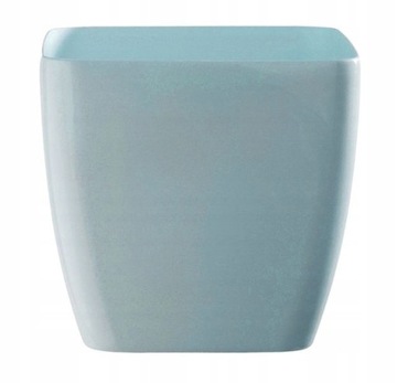 Doniczka ELHO Brussels DIAMOND Square 20 x 20 h19 - kolor (828) ice blue