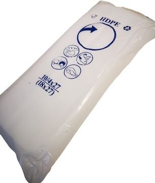 Woreczki foliowe HDPE 10/4/27cm (18/27cm) 800 szt.