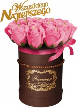 FLOWER BOX Z MYDLANYCH RÓŻ, MIX KOLORÓW CosmoSPA