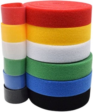 Taśma opaska rzep rzepowa organizer kabli 20mm 1m
