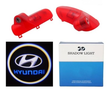 LED LOGO PROJEKTOR DRZWI HD 3D HYUNDAI ELANTRA
