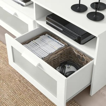 Ikea Billy / Brimne TV Cabinet, White, 340x41x202 см.