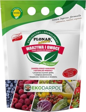 Plonar Active do warzyw i owoców eko nawóz 3 kg