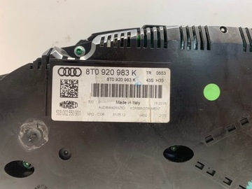 PŘÍSTROJOVÁ DESKA BUDÍKY AUDI A5 1.8 TFSI 8T0920983K GB