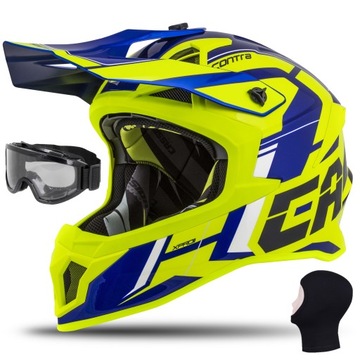 SOS CASSIDA KASK MOTOCYKLOWY CROSS WŁÓKNO SZKLANE
