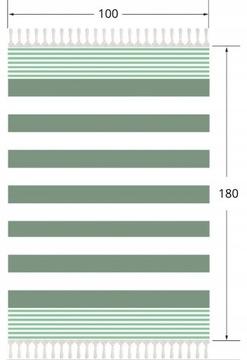 БЫСТРОСУХОЕ ХЛОПКОВОЕ ПЛЯЖНОЕ ПОЛОТЕНЦЕ ДЛЯ ПЛЯЖА, БОЛЬШОЕ 100x180 см