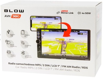 АВТОМОБИЛЬНАЯ РАДИО BLOW AVH-9810 2DIN 7 SD USB MP3