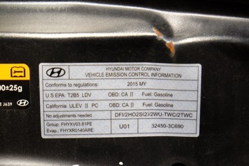 HYUNDAI GENESIS SEDAN 2015- KAPOTA PŘEDNÍ USA
