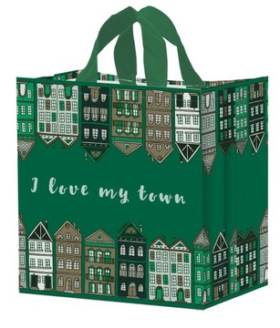 torba zakupowa siatka 35x20x35cm zielona torebka wilorazowa na zakupy 24L