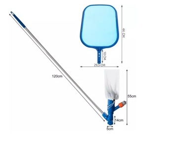 НАБОР ДЛЯ ЧИСТКИ БАССЕЙНА ПЫЛЕСОС + СЕТКА