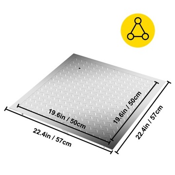 VEVOR Крышка колодца Крышка канализационного люка 50х50 см