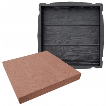FORMA DO PŁYT BETONOWYCH KOSTKI DESKI DREWNO 40x40 Chodnik ŚCIEŻKA