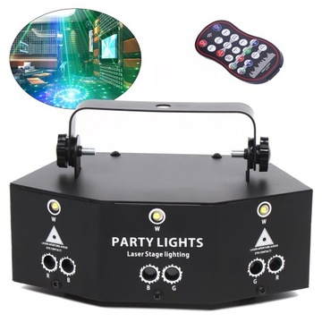 ДИСКО-ПРОЕКТОР ЦВЕТНОЙ ЛАЗЕР В РИТМЕ МУЗЫКИ