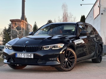 BMW Seria 3 G20-G21 Touring 2.0 320d 190KM 2021 BMW 3er G21 190 KM Automat SportLine Shadow Line / Virtual / BEZWYPADKOWY, zdjęcie 25