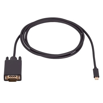Akyga AK-AV-17 adapter kablowy 1,8 m VGA (D-Sub) USB Type-C Czarny