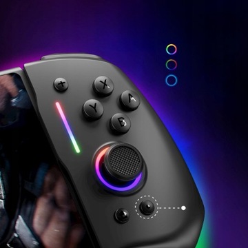 Игровой контроллер с прямой вставкой, металлический джойстик с RGB-подсветкой