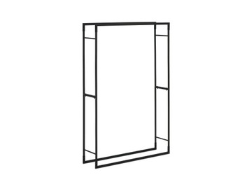 STOJAK NA DREWNO CZARNY DO 45kg STAL 100x25x150cm
