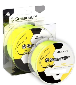ŻYŁKA MIKADO SENSUAL N.G. CARP 0.45mm 30kg 600m - ŻÓŁTA