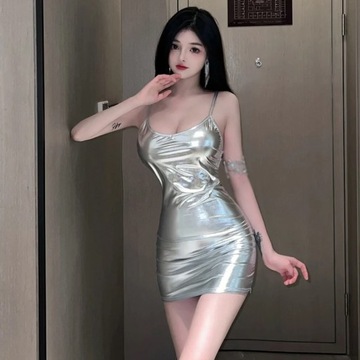 Dress Simple Design Sleeveless Summer Fashion Kore