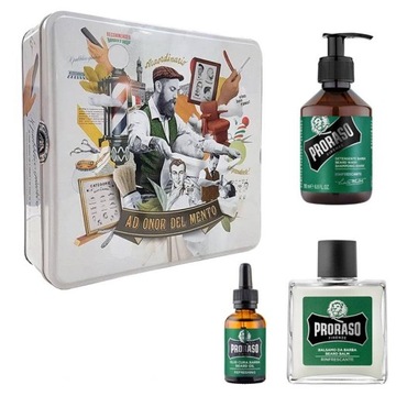 Zestaw do Brody PRORASO Refreshing PREZENTOWY Olejek + Szampon + Balsam