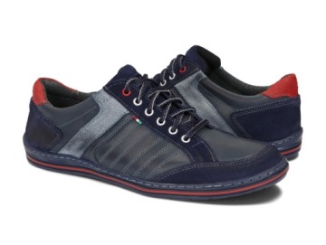 МУЖСКАЯ ОБУВЬ ПОВСЕДНЕВНЫЕ КОЖАНЫЕ ОБУВИ 236 ТЕМНО-СИНИЙ 44