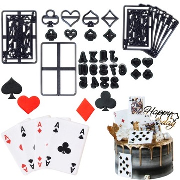 Foremki, formy, wykrawacze wyciskane Karty poker