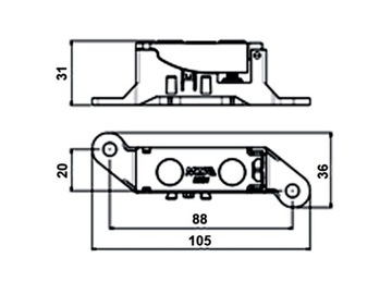 КОРПУС КОРОБКИ ПРЕДОХРАНИТЕЛЕЙ MIDIVAL